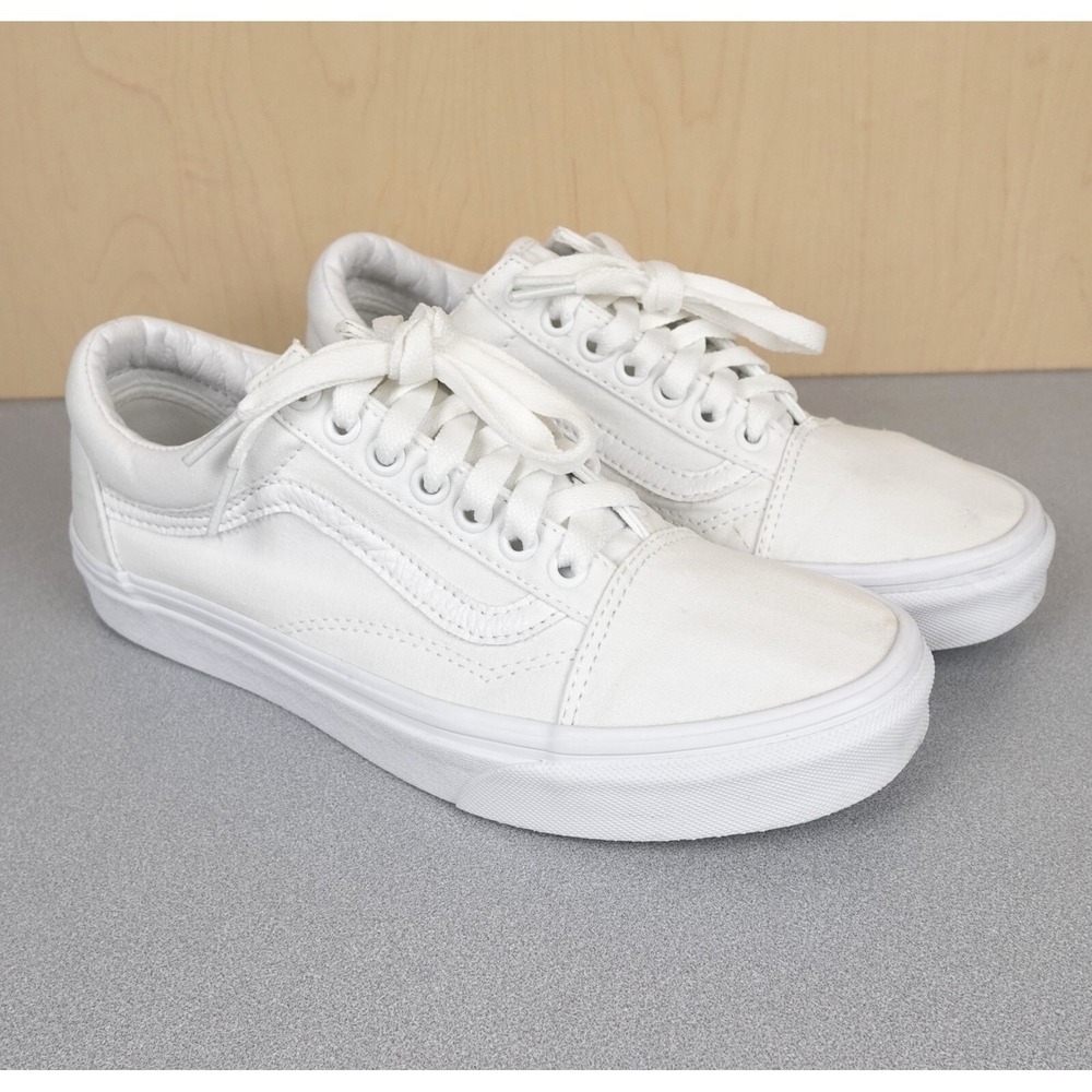 Vans Old Skool Low Mens 7/Womens 8.5 White Casual Skate 500714